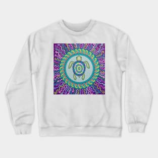 Psychedelic Turtle Mandala Crewneck Sweatshirt